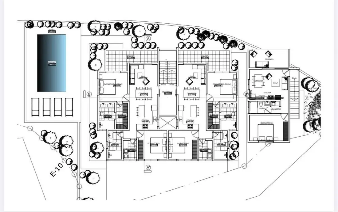 PALMÉA residential-level architectural plan